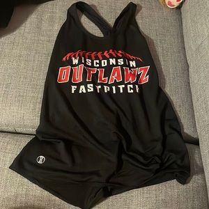 wisconsin outlawz fast pitch tank top
